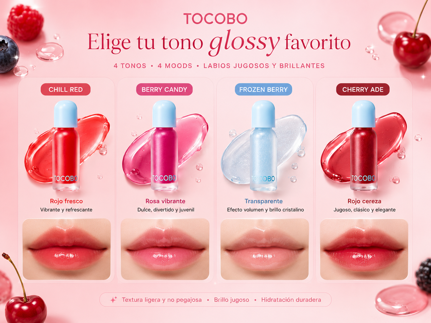 TOCOBO Juicy Berry Plumping Lip Oil