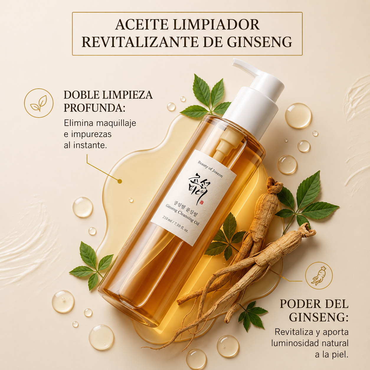 Beauty of Joseon - Ginseng Cleansing Oil 210ml