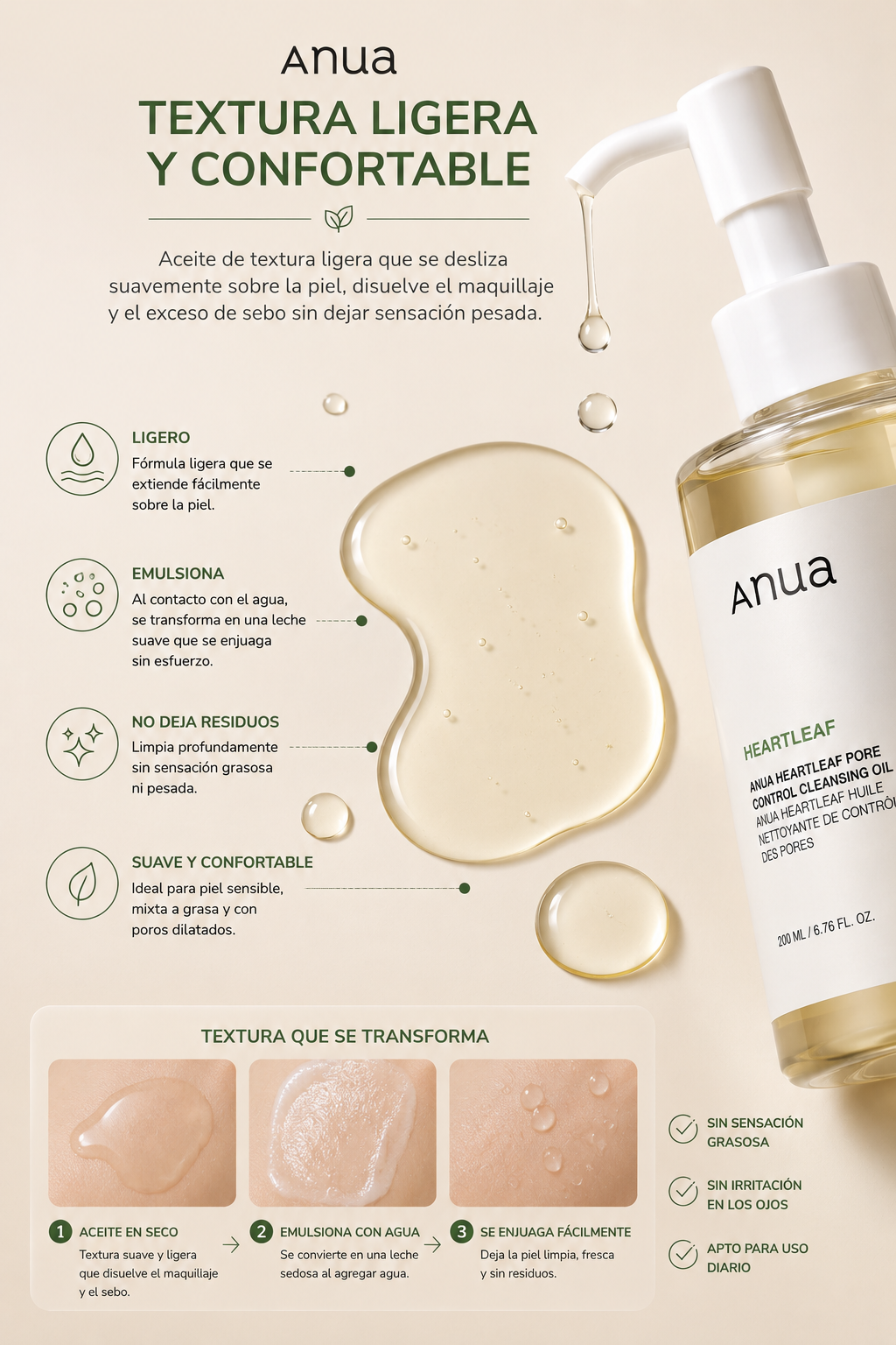 Anua Heartleaf Pore Control Cleansing Oil 200ml