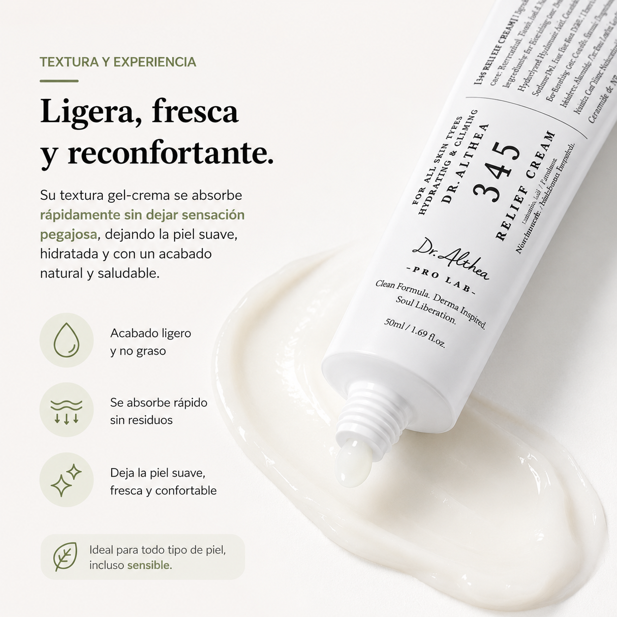 Dr. Althea 345 Relief Cream 50ml | Crema Calmante e Hidratante para Marcas Postacné