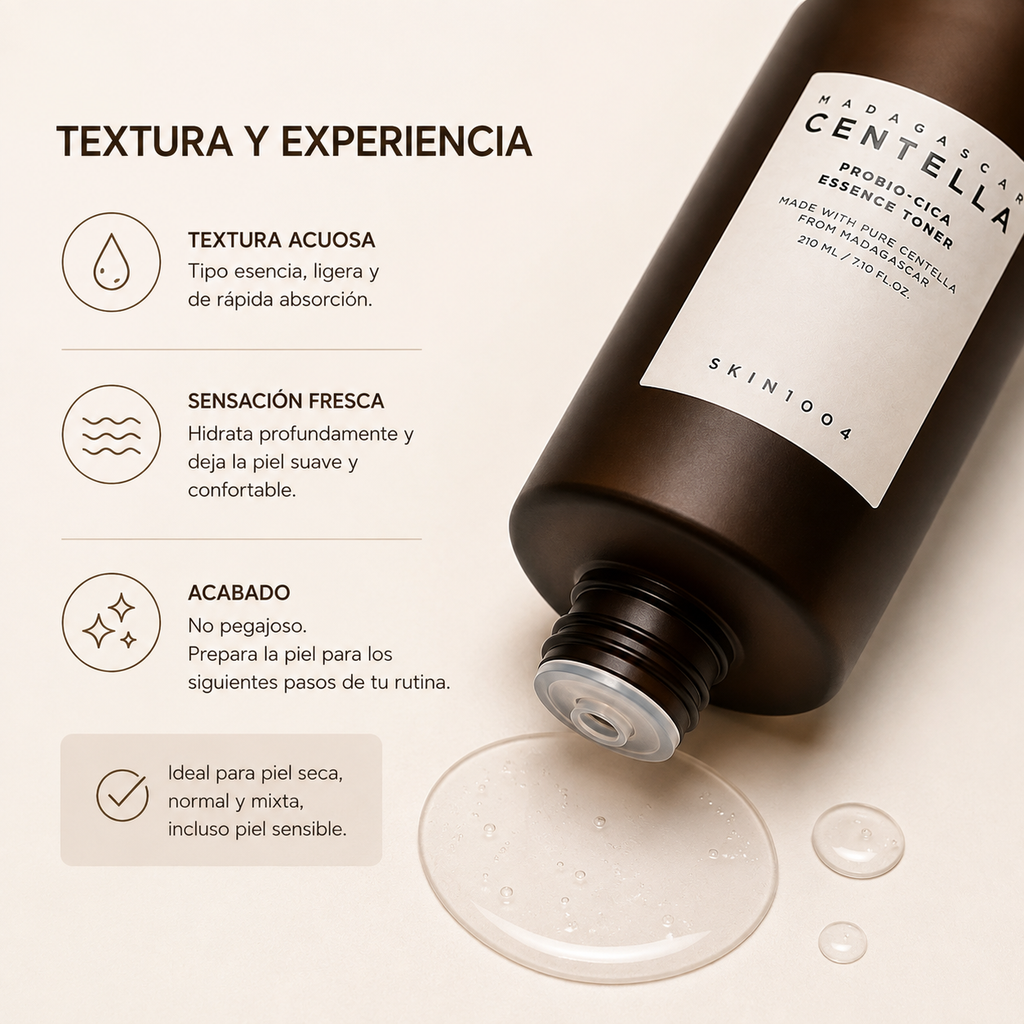 SKIN1004 Madagascar Centella Probio-Cica Essence Toner 210ml | Tónico Hidratante
