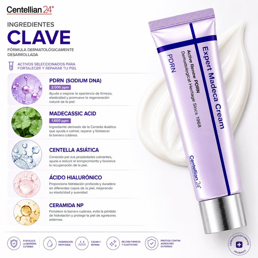 Centellian24 Expert Madeca Cream Active Renew PDRN 50ml | Crema Facial Reparadora