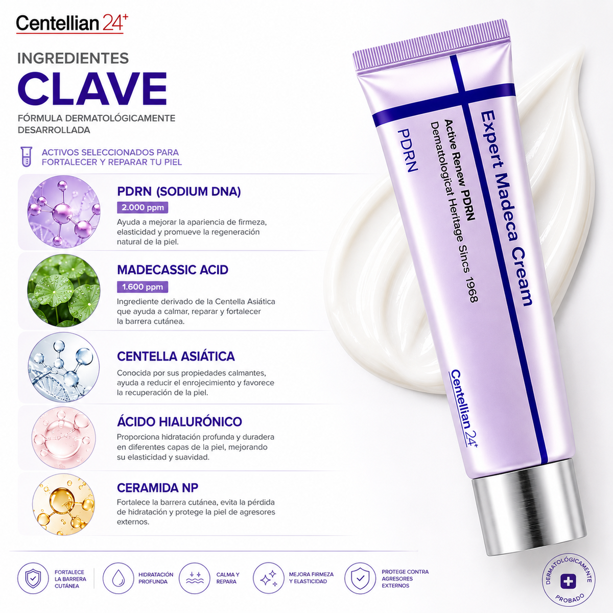 Centellian24 Expert Madeca Cream Active Renew PDRN 50ml | Crema Facial Reparadora