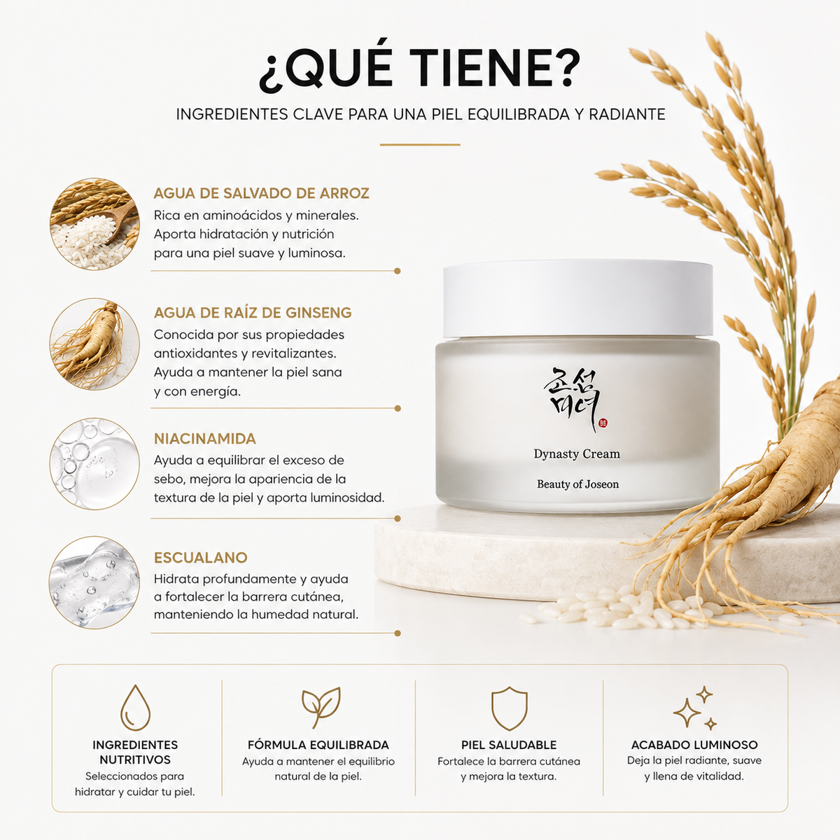 Beauty of Joseon Dynasty Cream 50ml | Crema Hidratante y Nutritiva