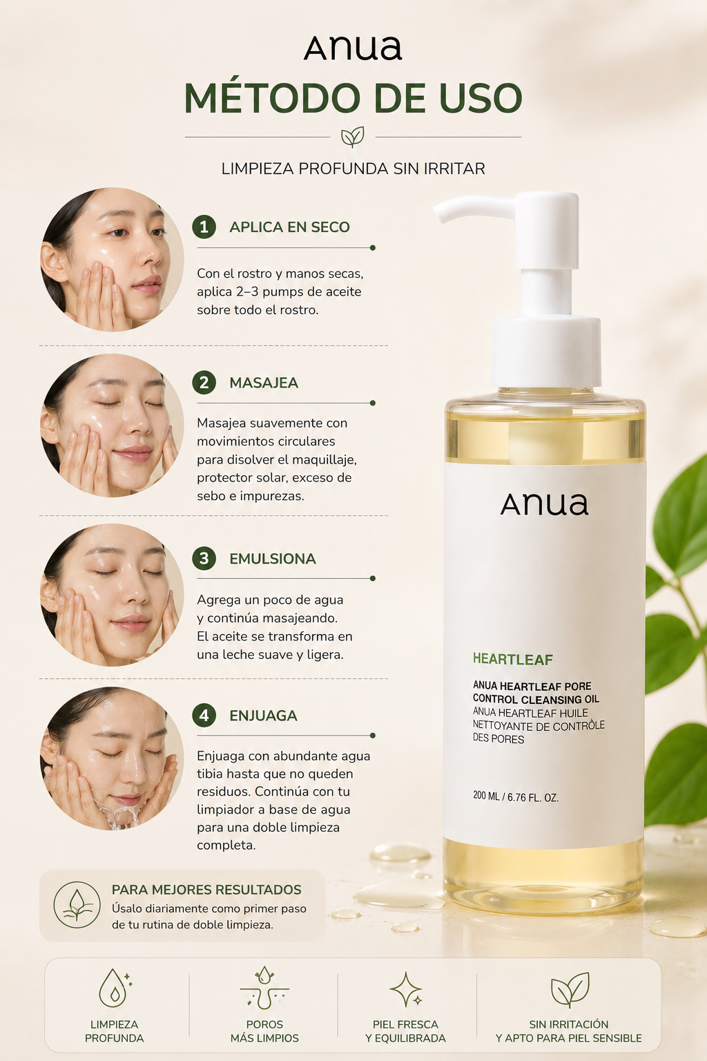 Anua Heartleaf Pore Control Cleansing Oil 200ml