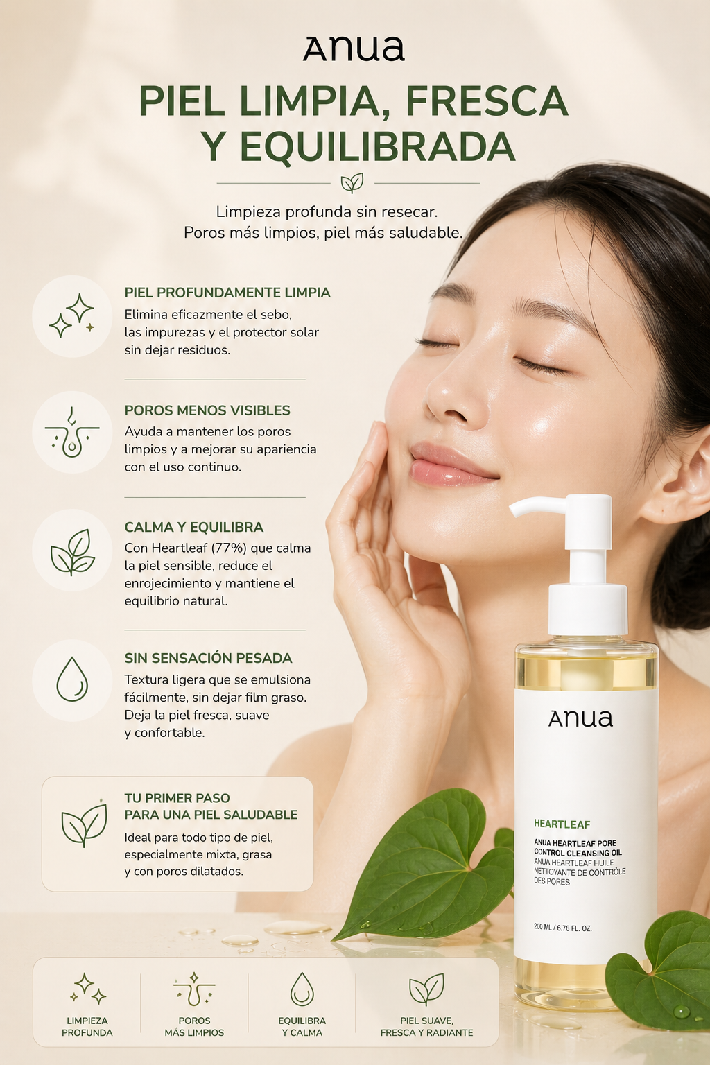 Anua Heartleaf Pore Control Cleansing Oil 200ml