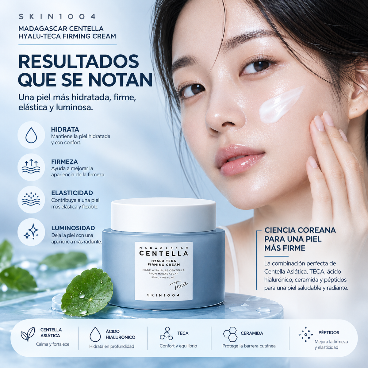 SKIN1004 Madagascar Centella Hyalu-Teca Firming Cream 50ml | Crema Reafirmante