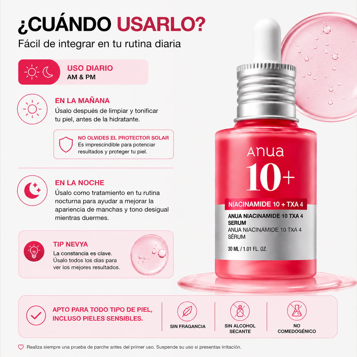 Anua Niacinamide 10% + TXA 4% Serum 30ml | Sérum para Manchas y Tono Desigual