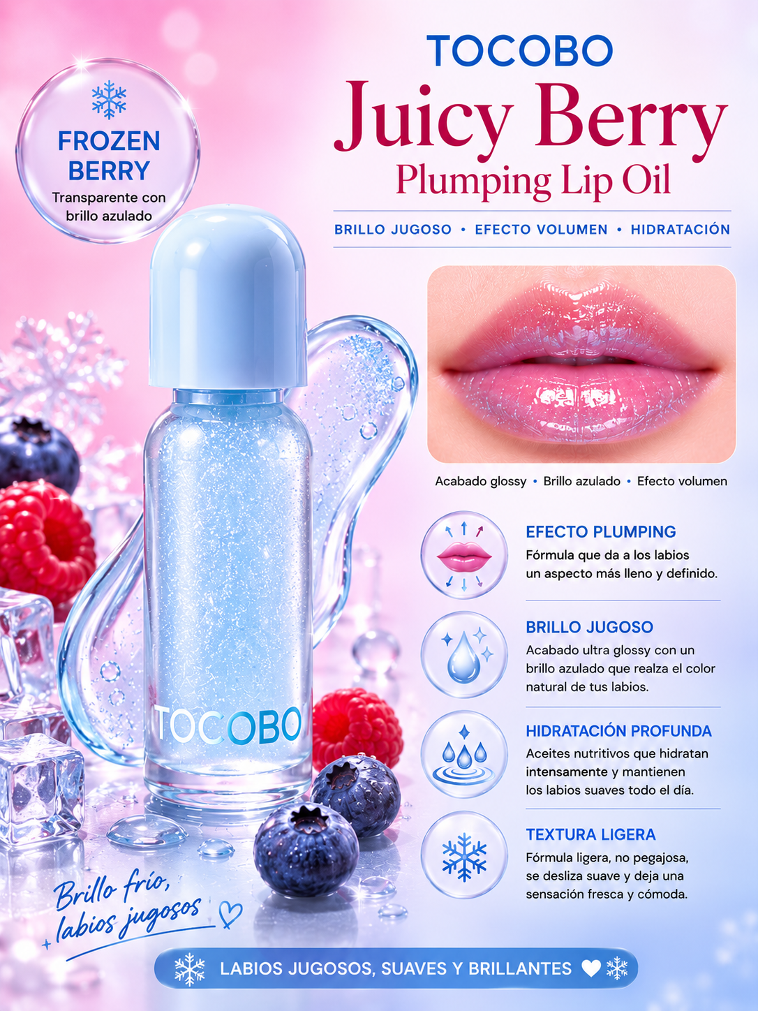TOCOBO Juicy Berry Plumping Lip Oil